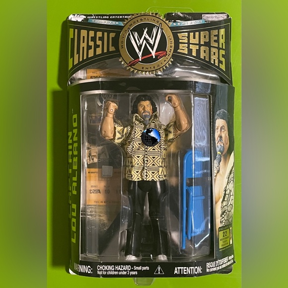 WWE Jakks Classic Superstars Collector Series 12 CAPTAIN LOU ALBANO with Chair - Picture 1 of 4
